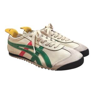 Onitsuka Tiger by Asics White and Green Sneakers
